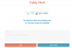 Aperçu Safety Check SociaNOVA